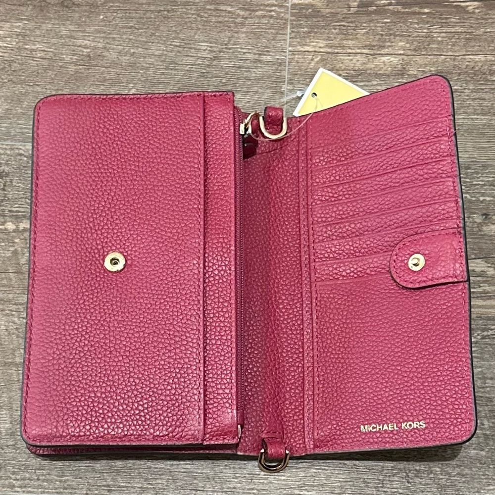 Michael Kors Red Leather Wallet